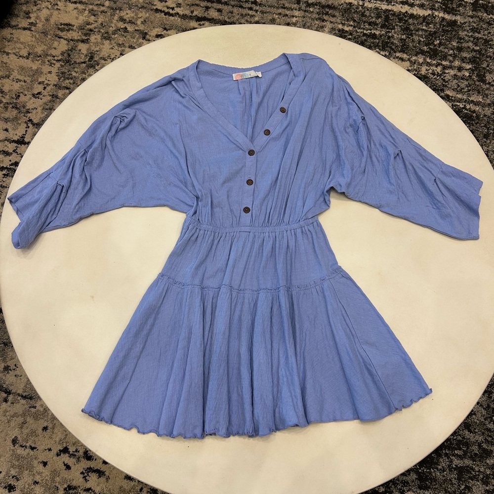 Free People Beach Periwinkle Blue Dress